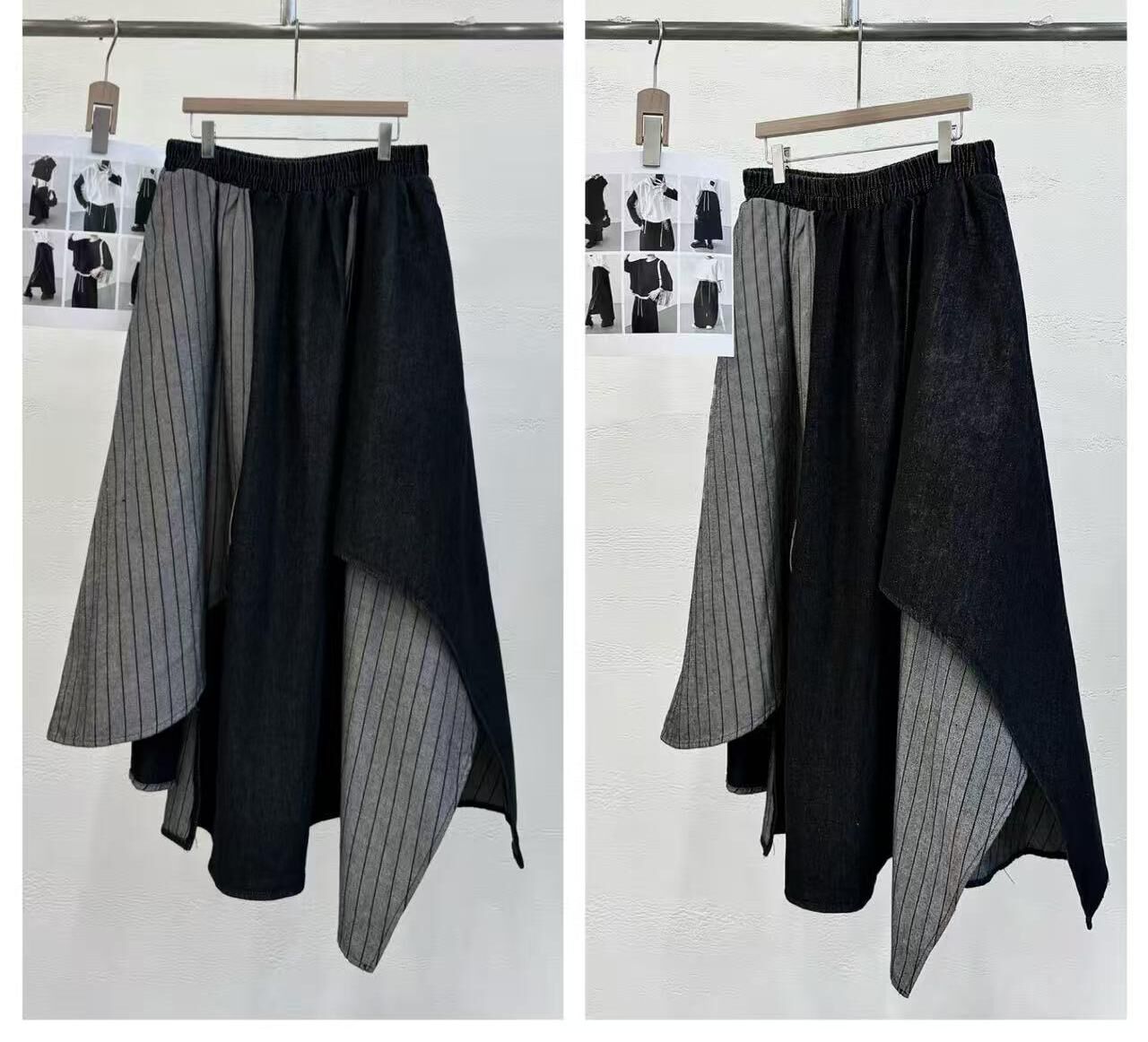 🇰🇷 韓國 不規則拼接設計感長裙（K11 BR11）