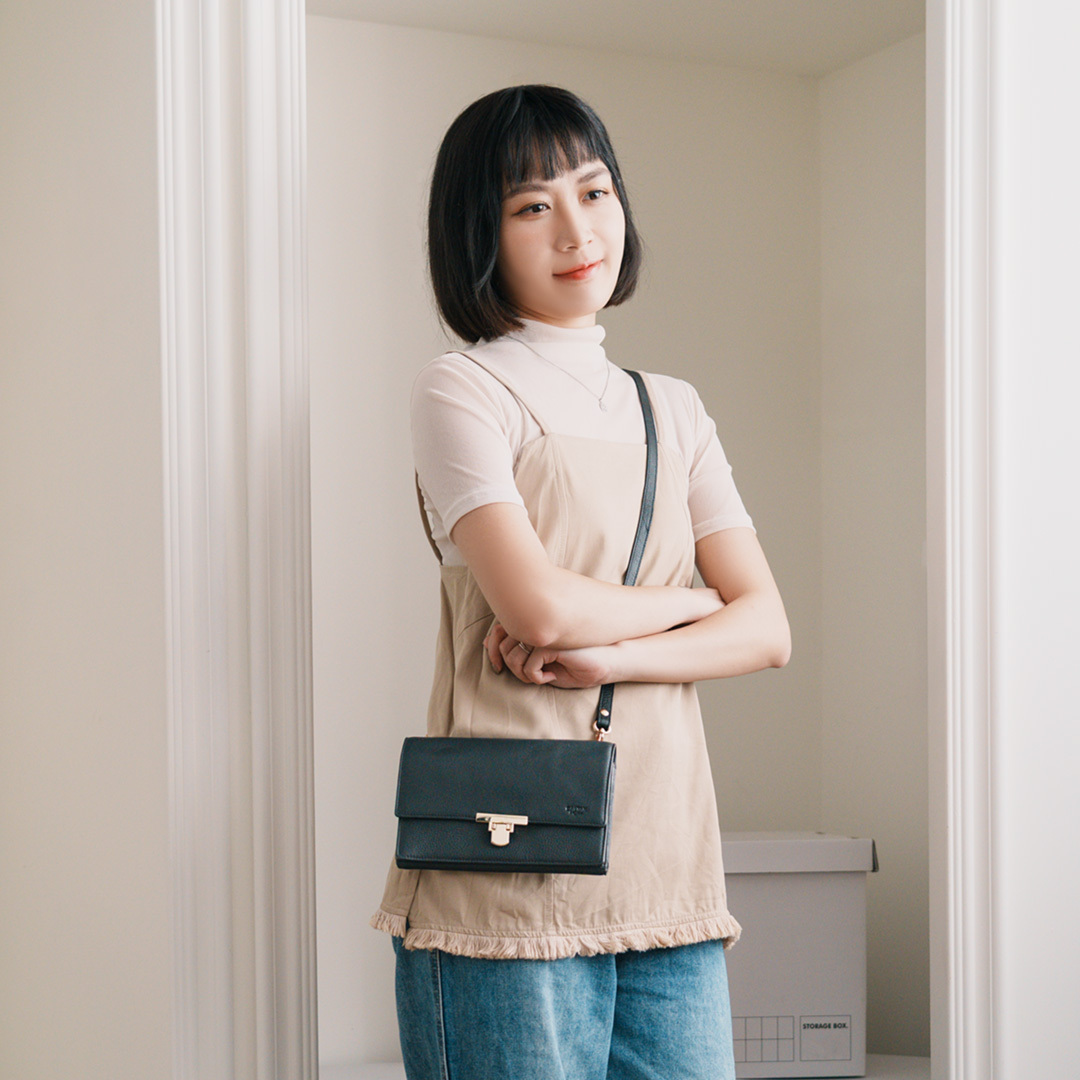 Tt壓扣長夾手機包-四色(2234)