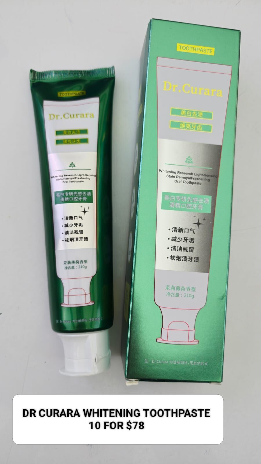 10 DR CURARA WHITENING TOOTHPASTE