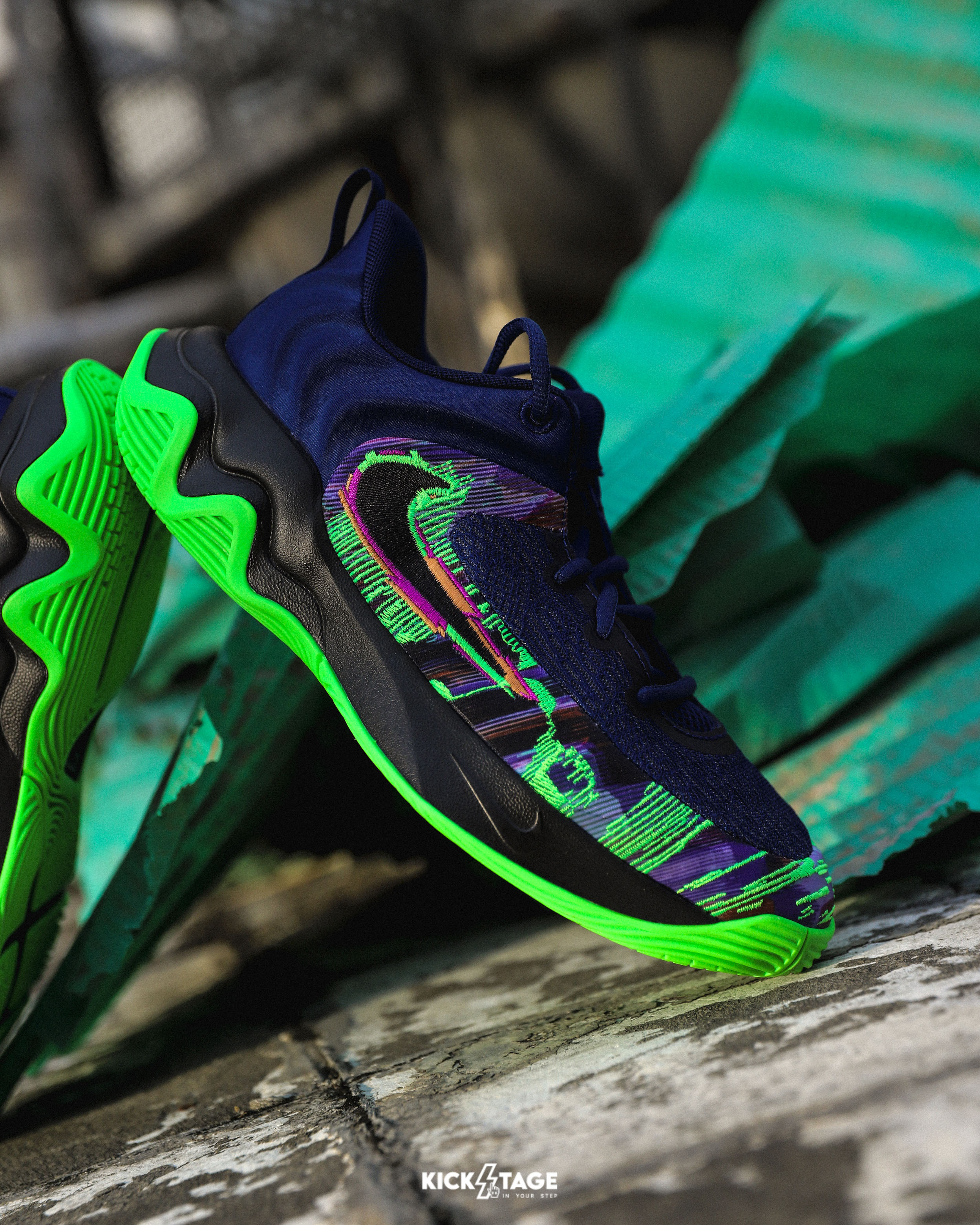 大童鞋 女生尺寸 NIKE GIANNIS IMMORTALITY 4 KC GS 藍綠 緩震 倒勾 字母哥 籃球鞋【II0661-400】