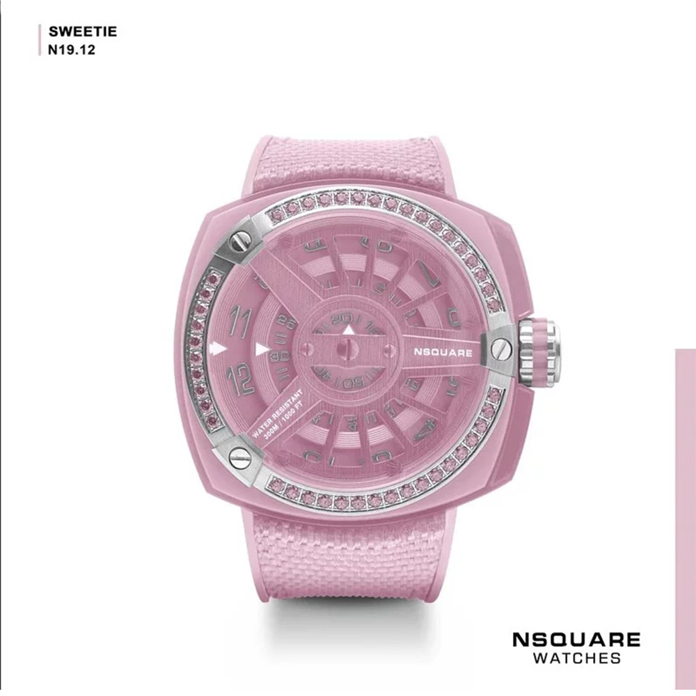 (預購)【NSQUARE】Sweetie Quartz Watch甜美系列 三層指針 51mm 超大錶面石英錶 G0369-N19.12