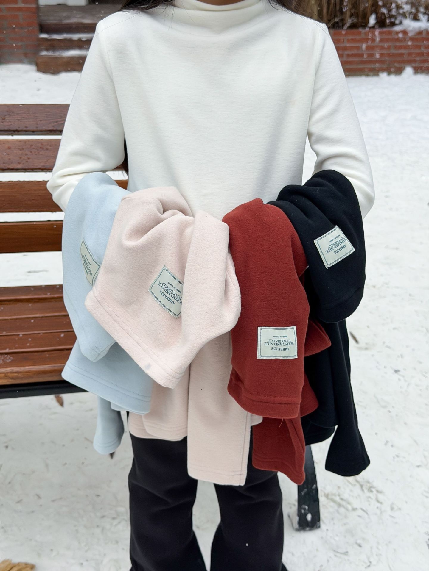 軟乎乎布標上衣