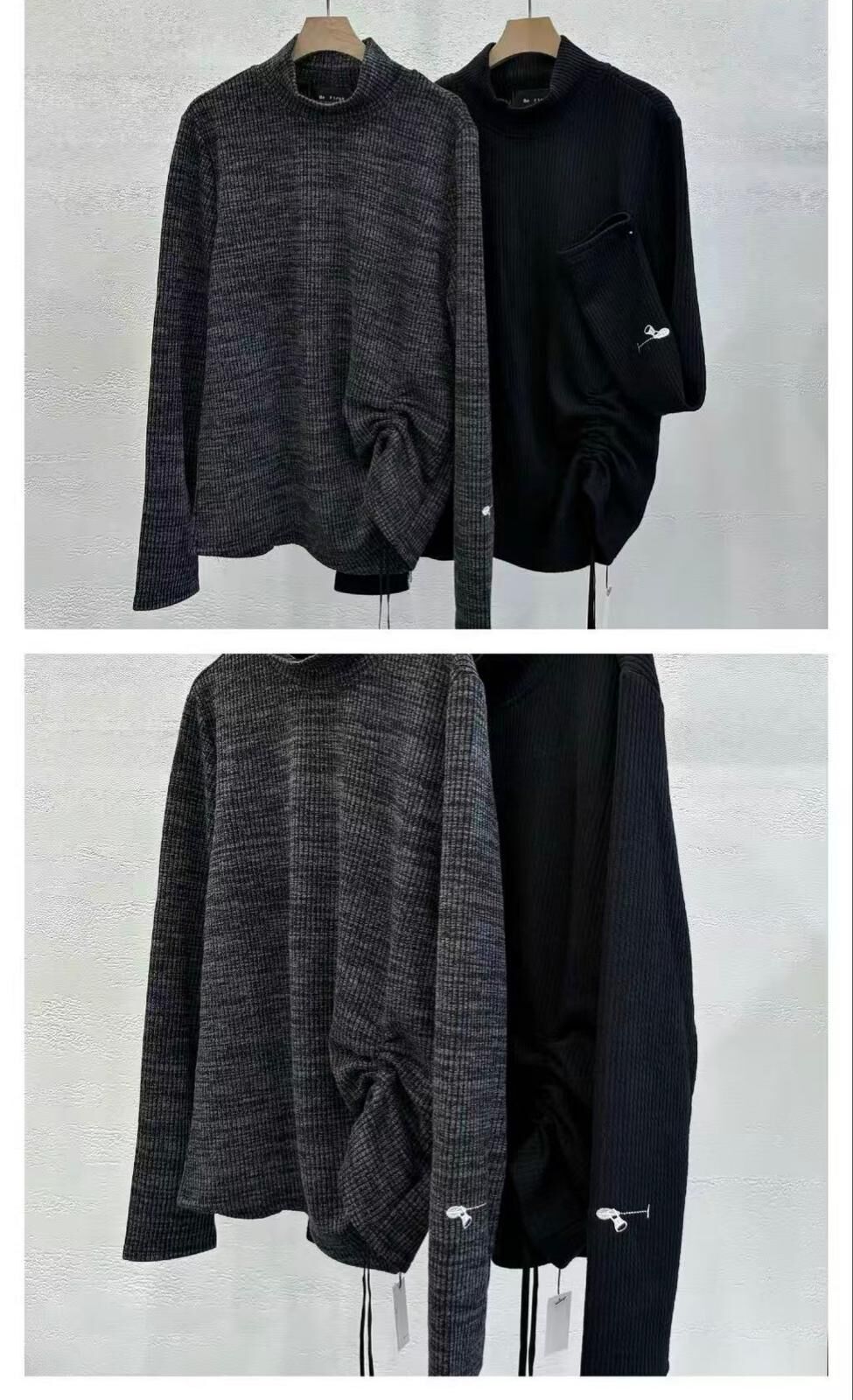 🇰🇷 韓國 褶皺抽繩時尚寬鬆休閒長袖（K11 BR25）