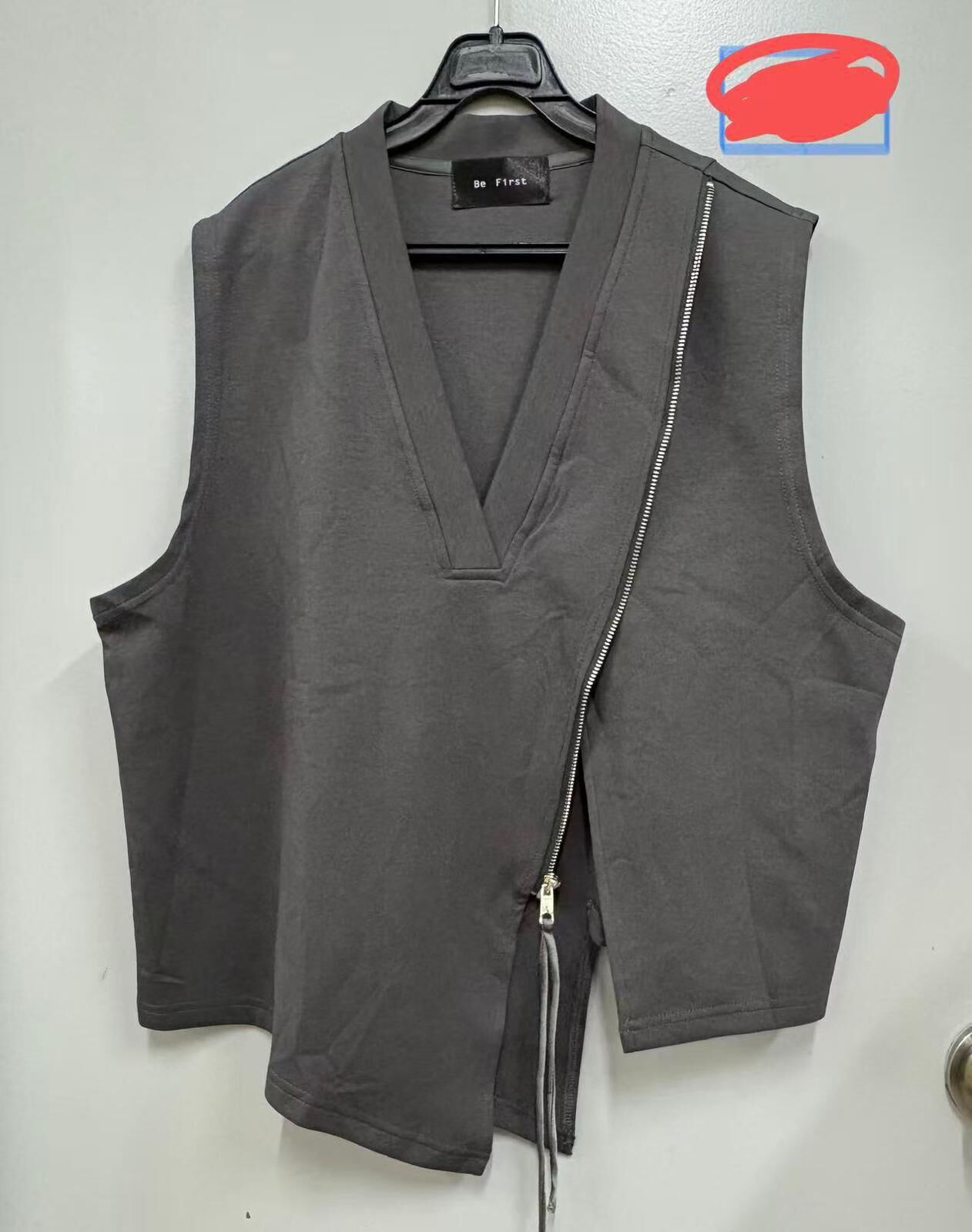 🇰🇷 韓國 V領無袖拉鍊馬甲外套（K11 BR27）