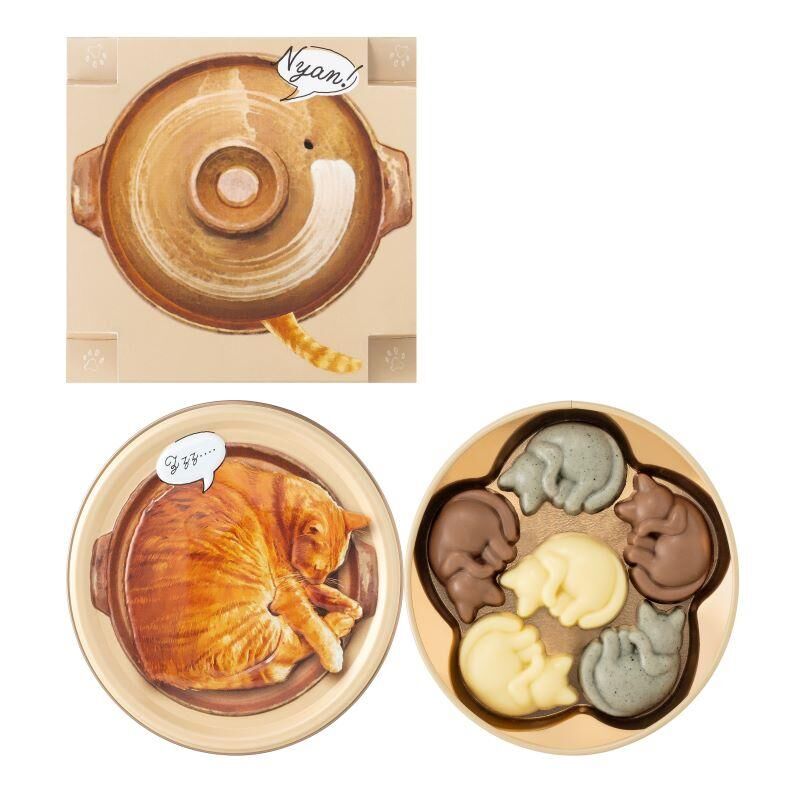 【預購】JN111912 Mary's  貓咪造型巧克力禮盒(6粒裝)