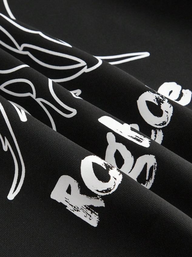 KADMAX大尺碼-秋冬字母休閒潮流logo大學TEE〈KSMS2634〉