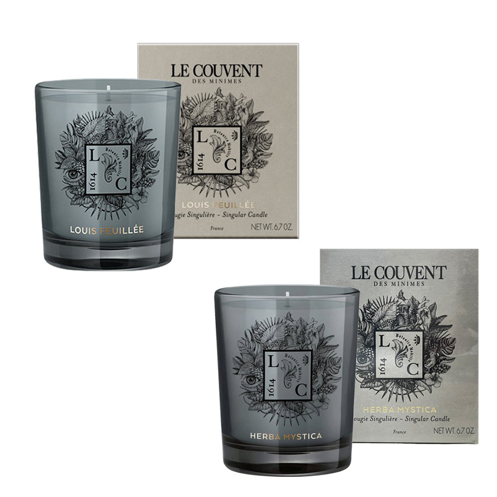 LE COUVENT 洛蔻芳 調香師工作室香氛蠟燭(白松香與小豆蔻) /  皇室圖書館香氛蠟燭(雪松與岩玫瑰) 190g - 任選