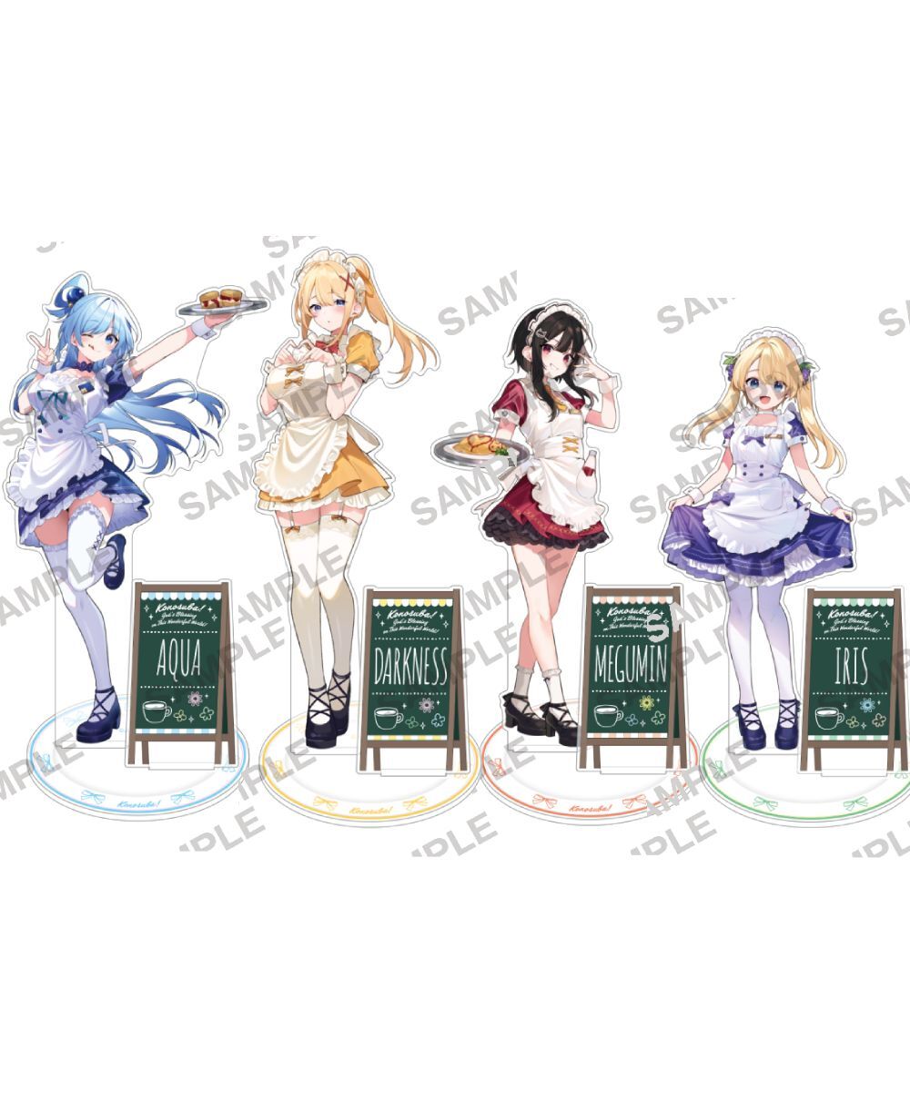 預購-『為美好的世界獻上祝福！』 全新繪製壓克力立牌 女僕Ver. 系列 【日本進口精品】