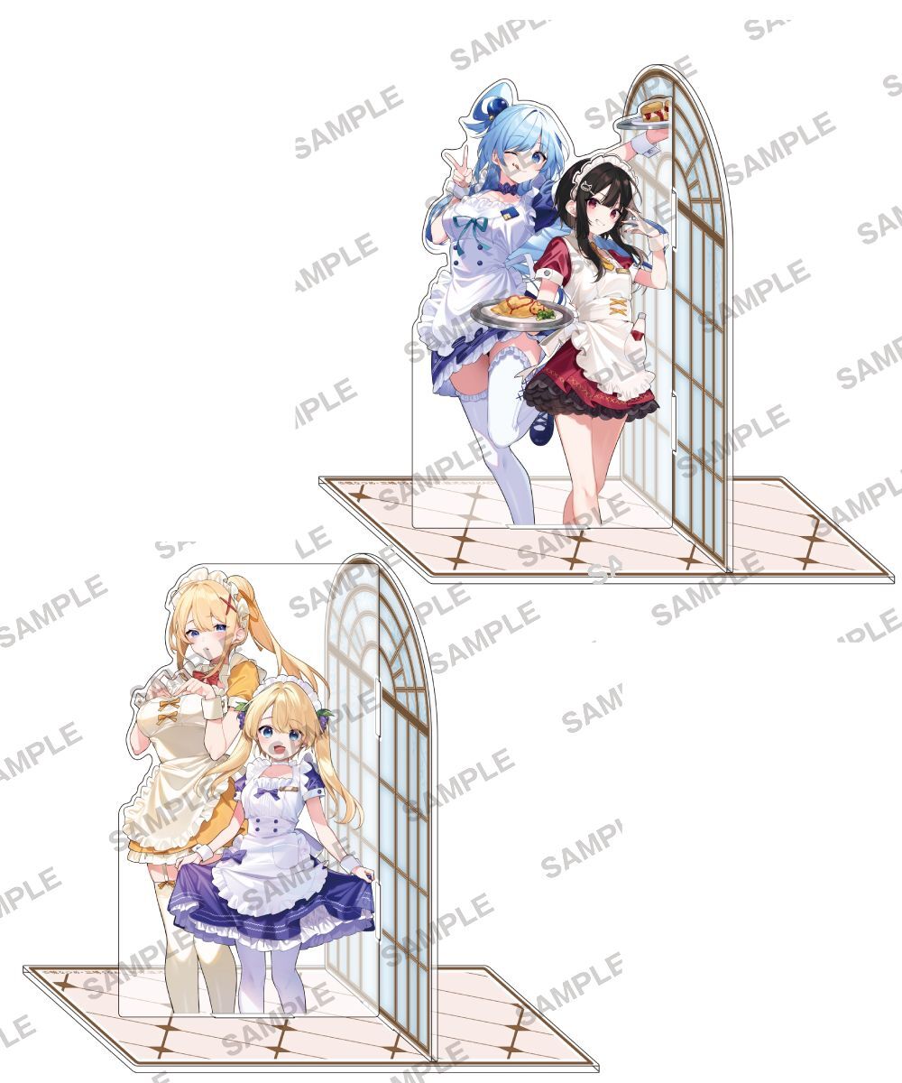 預購-『為美好的世界獻上祝福！』 全新繪製壓克力書擋　女僕Ver. 系列【日本進口精品】