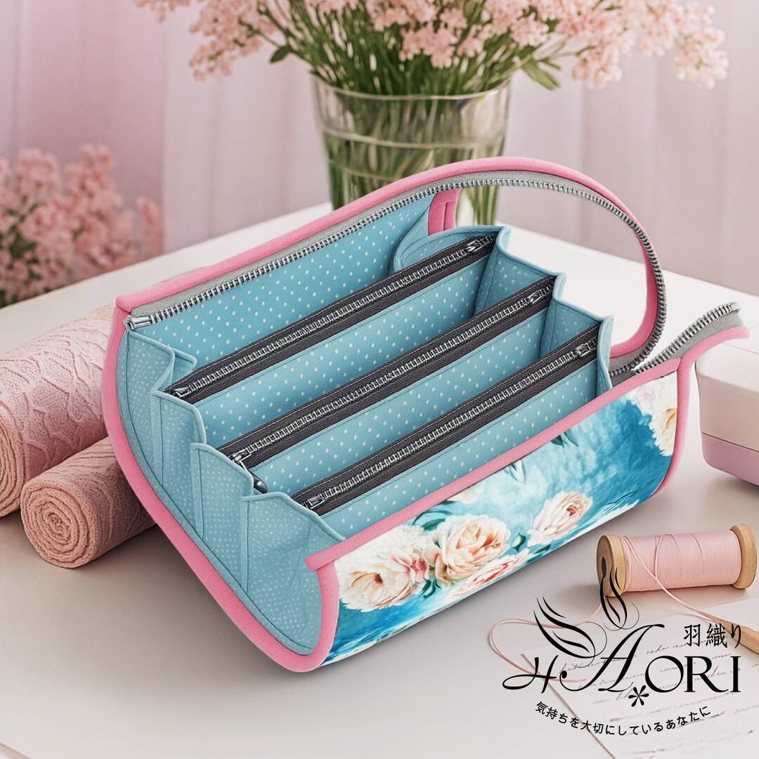 販售原尺寸【紙型】(拉鍊隔層工具收納包)