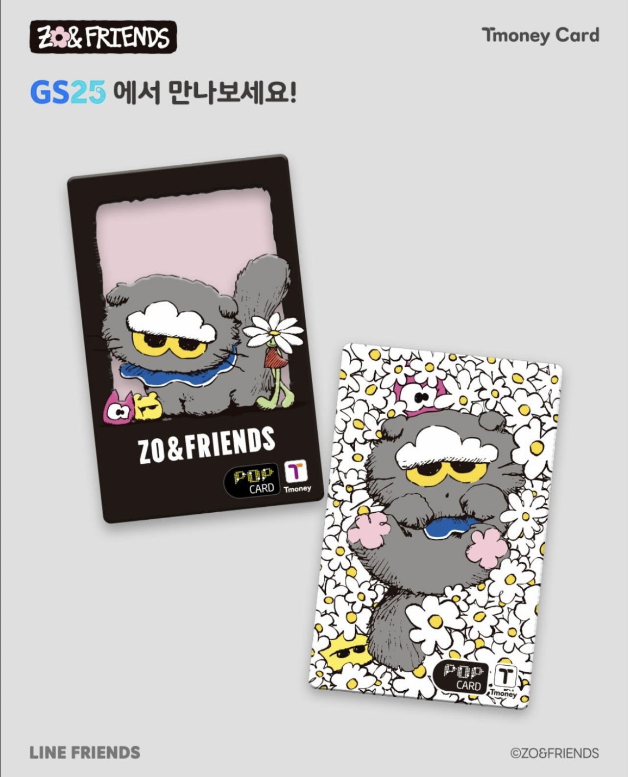 Zo&Friends x GS25 T-Money Traffic Card