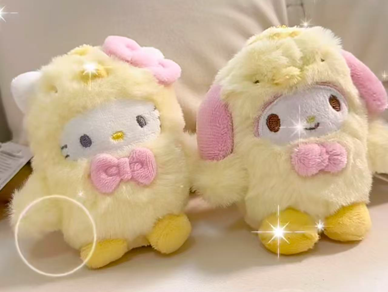 【兩款入】小黃雞 hello kitty & Melody