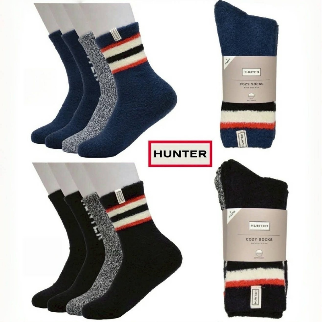 (預購商品) 美國代購 HUNTER 女款保暖中筒襪四雙組