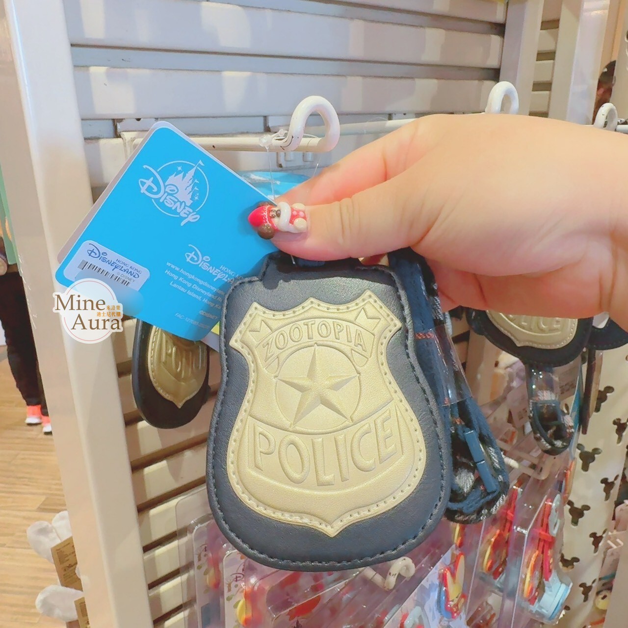 哈茱蒂 Judy 兔 警長 警徽 造型 票卡夾 動物方城市 Zootopia -香港迪士尼樂園