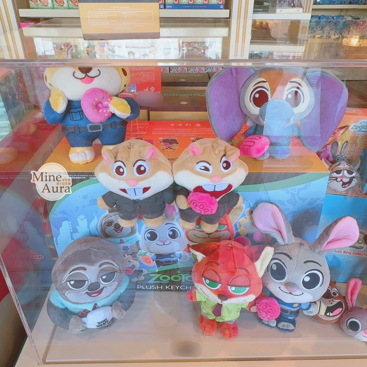 動物方城市 Zootopia Q版 造型 絨毛 鑰匙圈 吊飾 盲選盒 盲盒 -香港迪士尼樂園