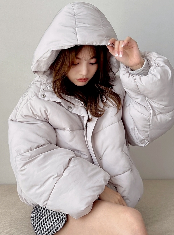 日本GRL 🇯🇵 連帽蓬鬆羽絨外套 三色