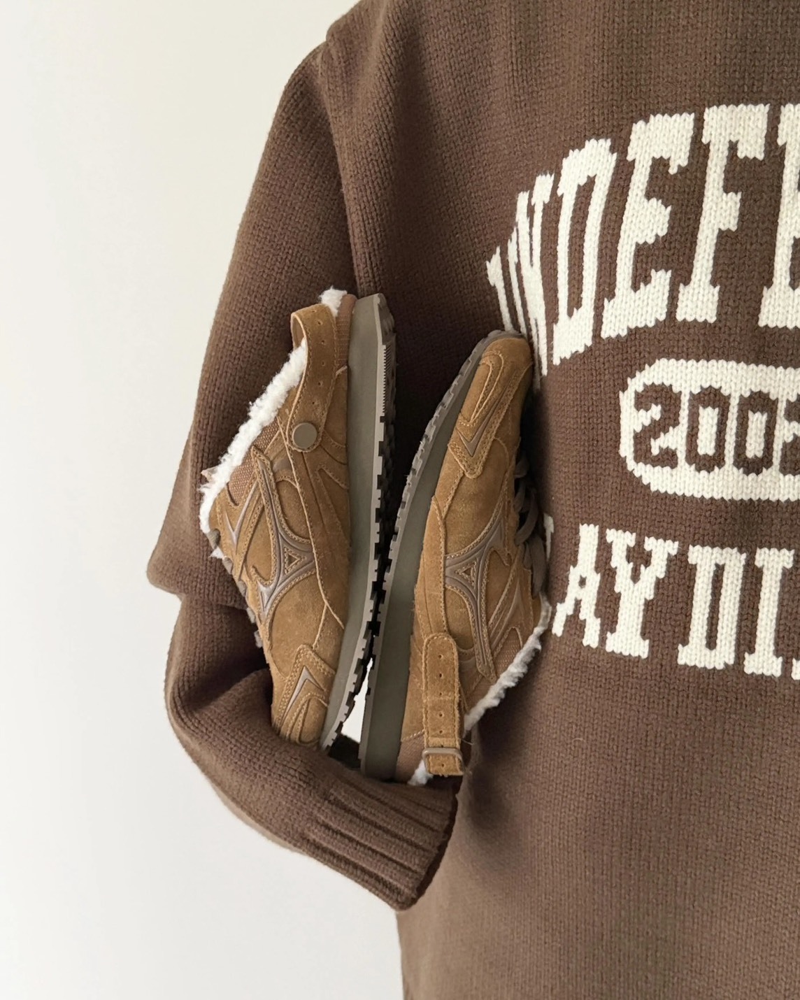 <超可愛>Mizuno 美津濃  Lg 60s Slipper 復古 毛毛拖 羊羔毛 復古棕