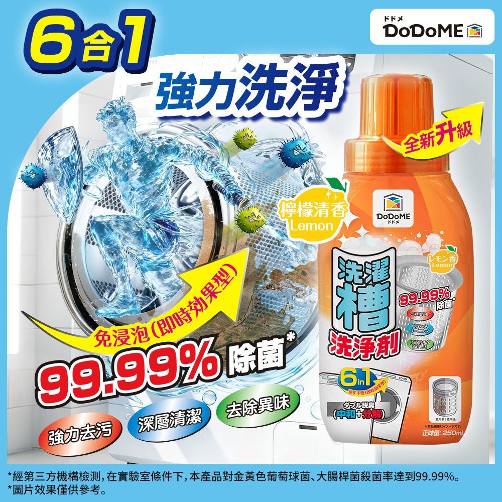 DoDoME 洗衣機除菌清潔液 (250mL)