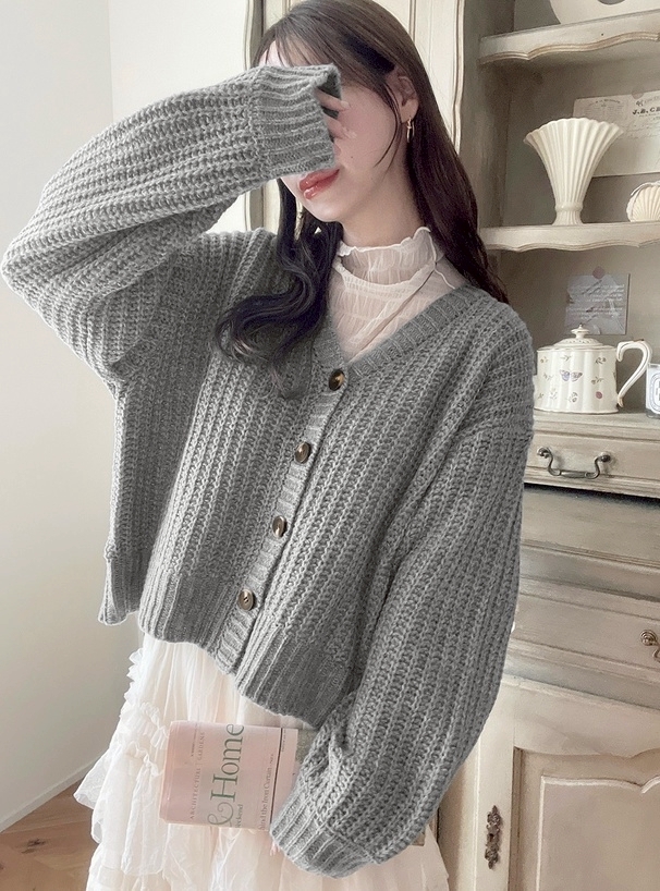 日本GRL 🇯🇵 V領針織排釦罩衫 十五色