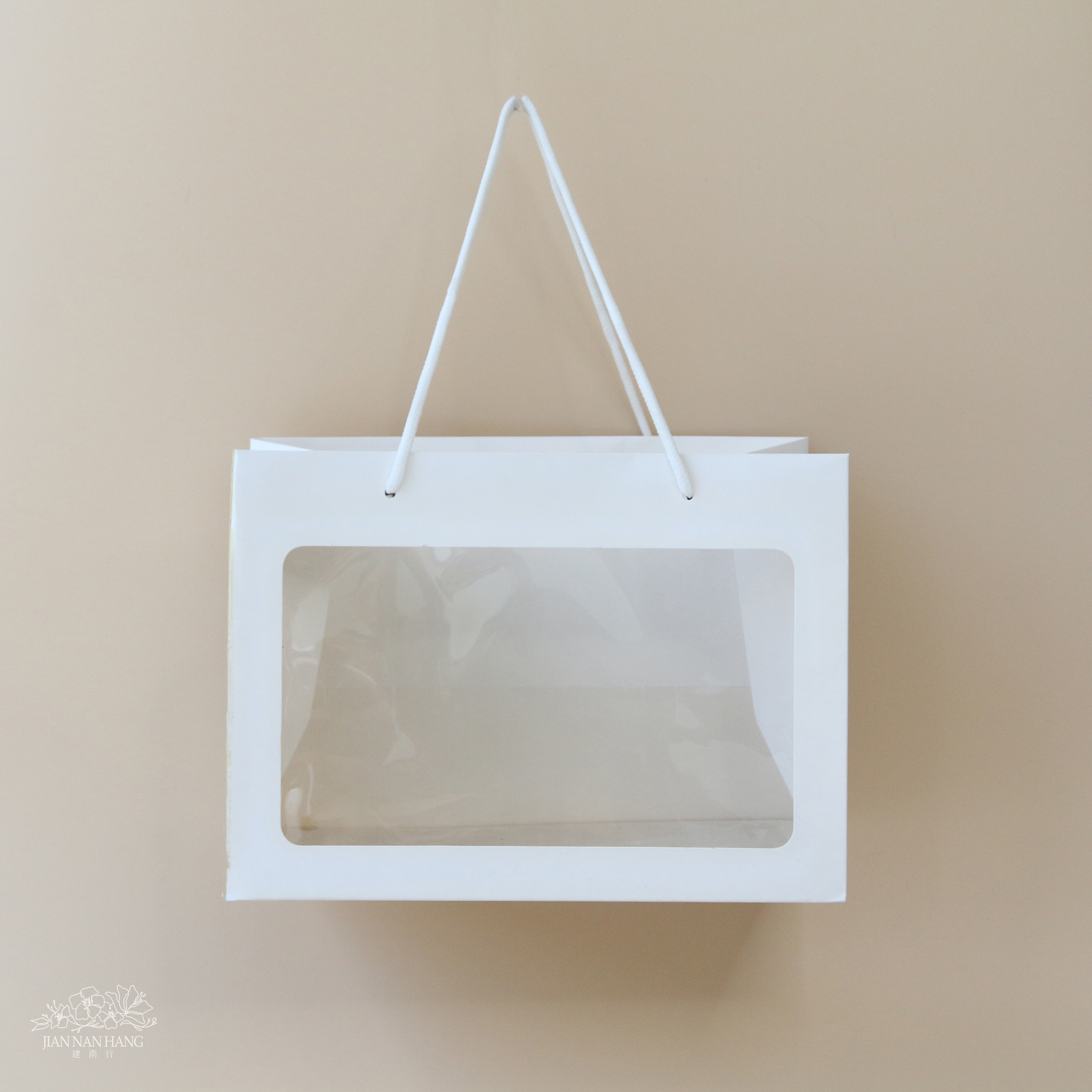 包裝 開窗卡紙花袋  小 橫