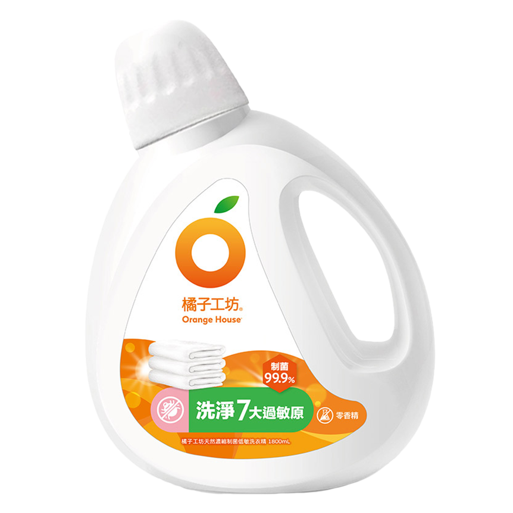 橘子工坊｜低敏親膚 洗衣精 罐裝(箱購送贈品)
