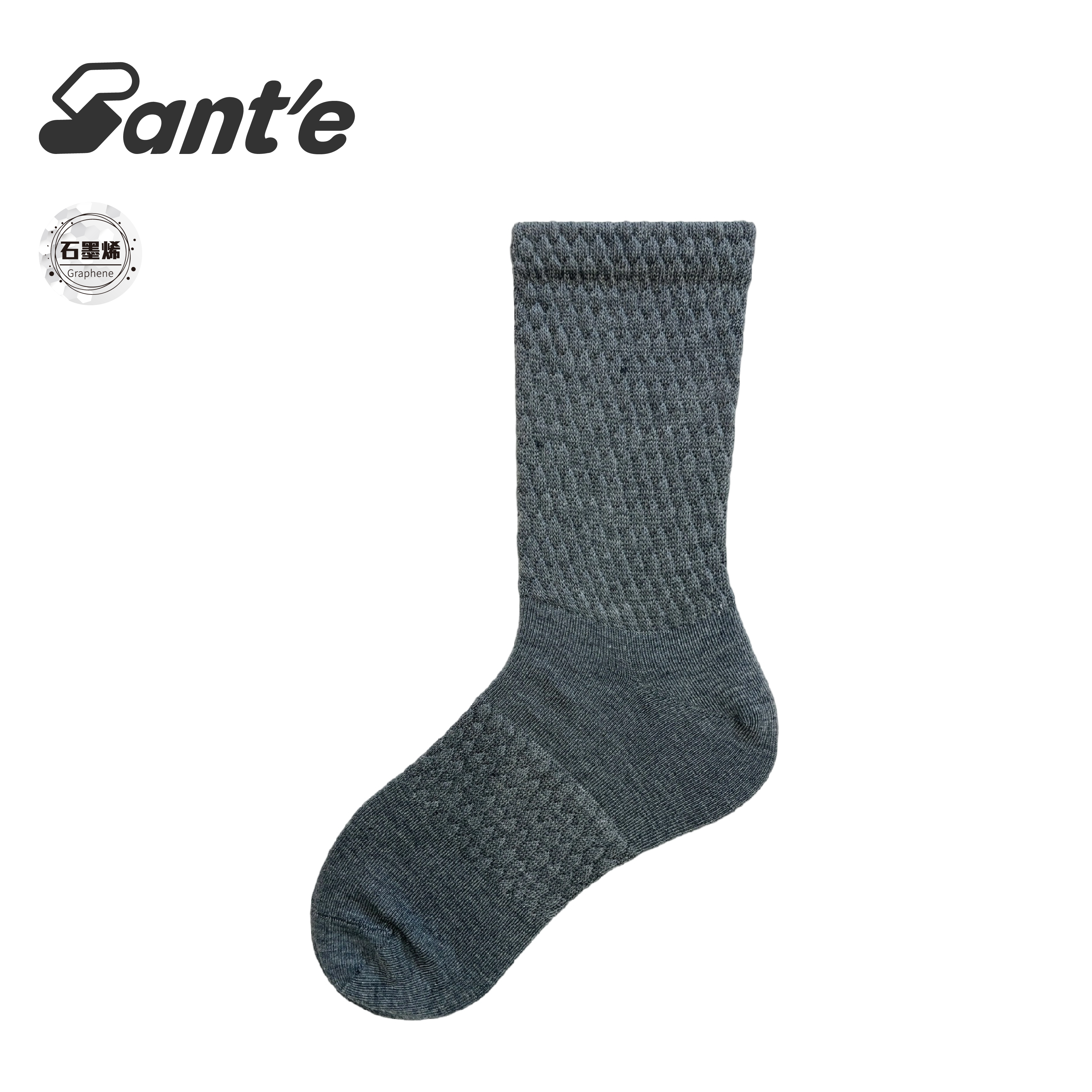 Santé 台灣 石墨烯抑菌中筒除臭襪 (2色) 44SA7816