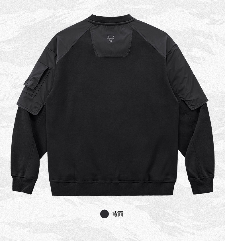 𝙏𝙀𝘾𝙃𝙒𝙀𝘼𝙍 機能拼接假兩件重磅長袖