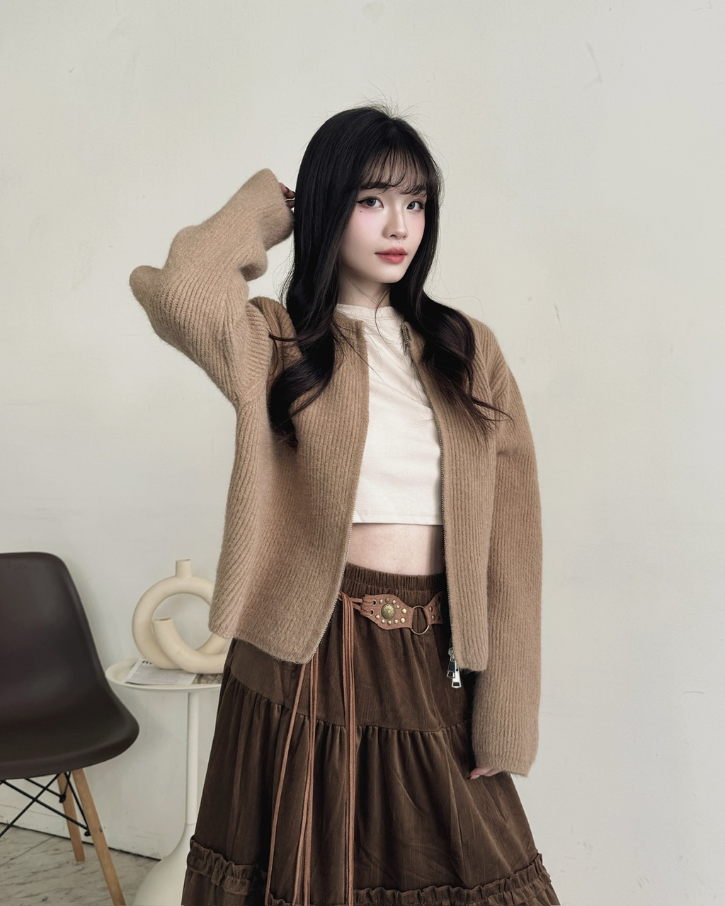 秋冬款🍂雙拉鏈針織外套-3543/3534