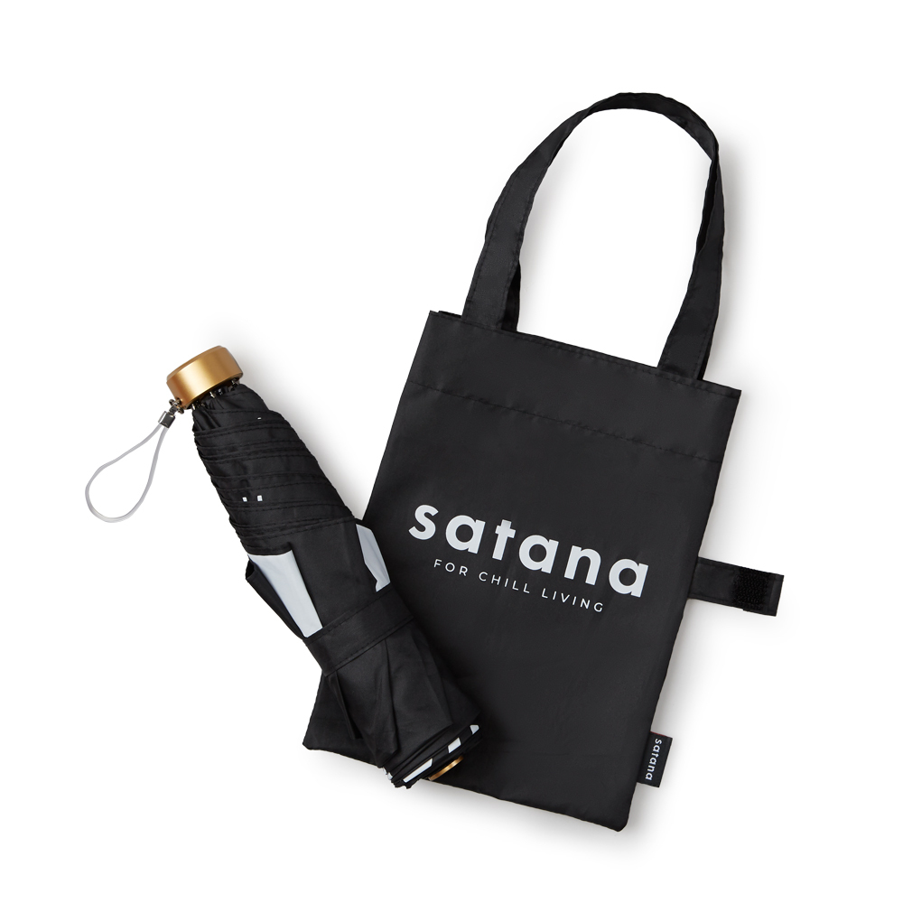 小惡魔極輕量折疊傘(附手提袋)-亮黑色