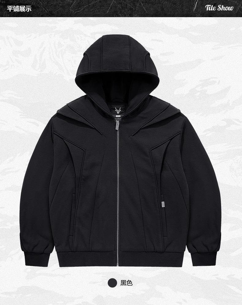 𝙏𝙀𝘾𝙃𝙒𝙀𝘼𝙍 重磅解構開襟拉鍊連帽衛衣