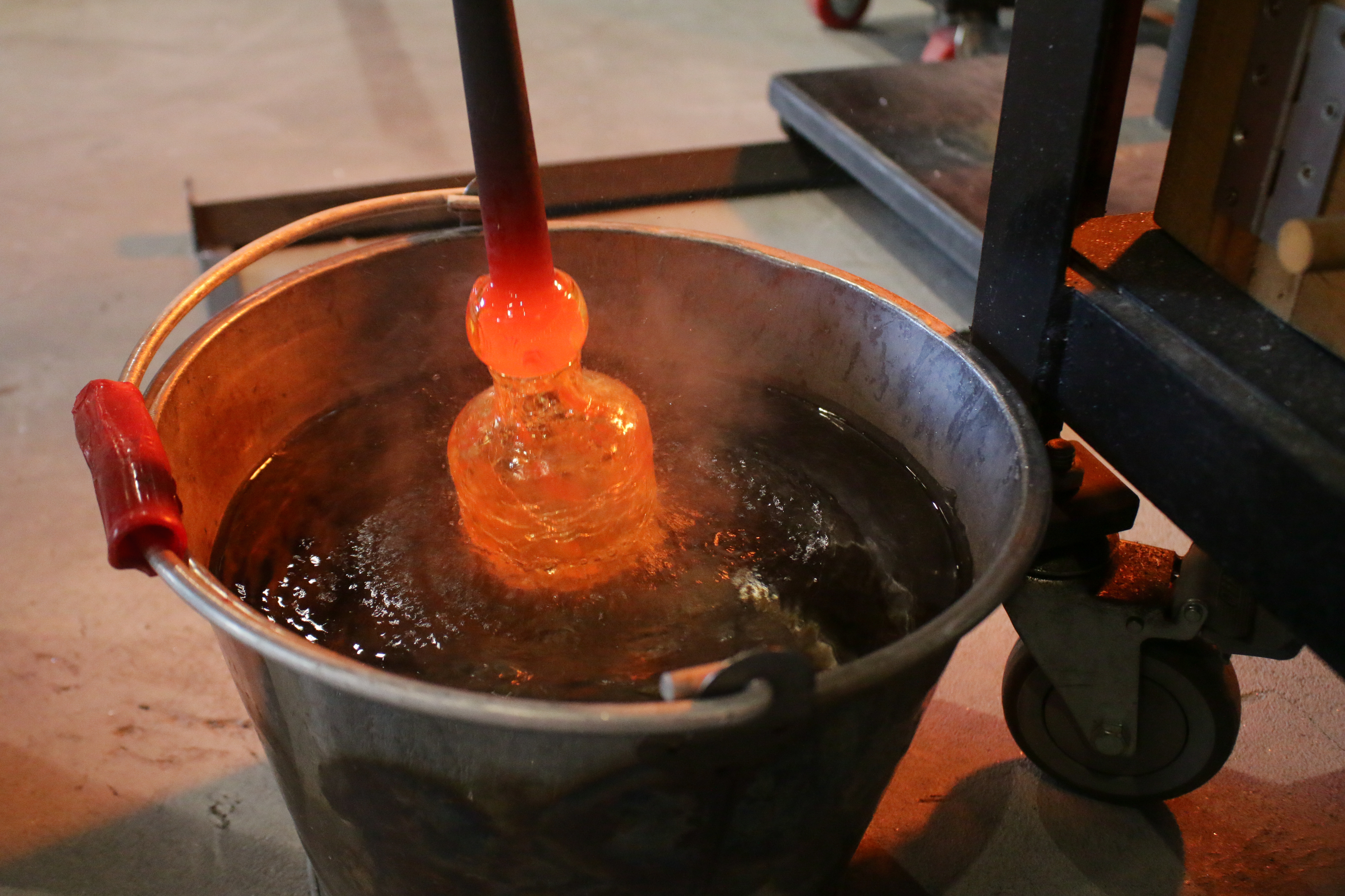 紅琉璃日花玻璃對杯禮盒