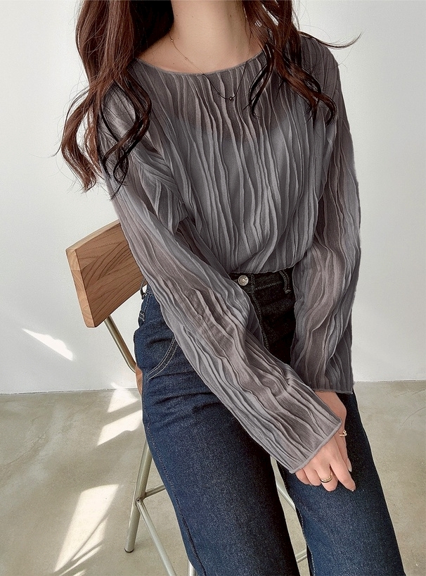 日本GRL 🇯🇵 波浪薄紗上衣 六色