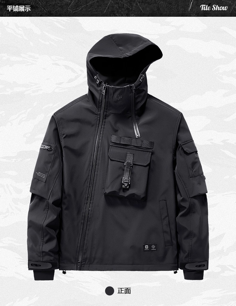 𝙏𝙀𝘾𝙃𝙒𝙀𝘼𝙍 暗黑機能戰術工裝外套