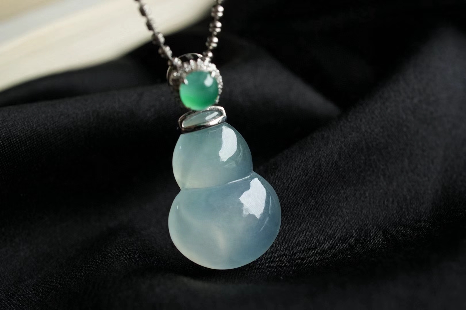 翡翠葫蘆吊墜,天然翡翠A玉, 緬甸玉, Jade, Jadeite