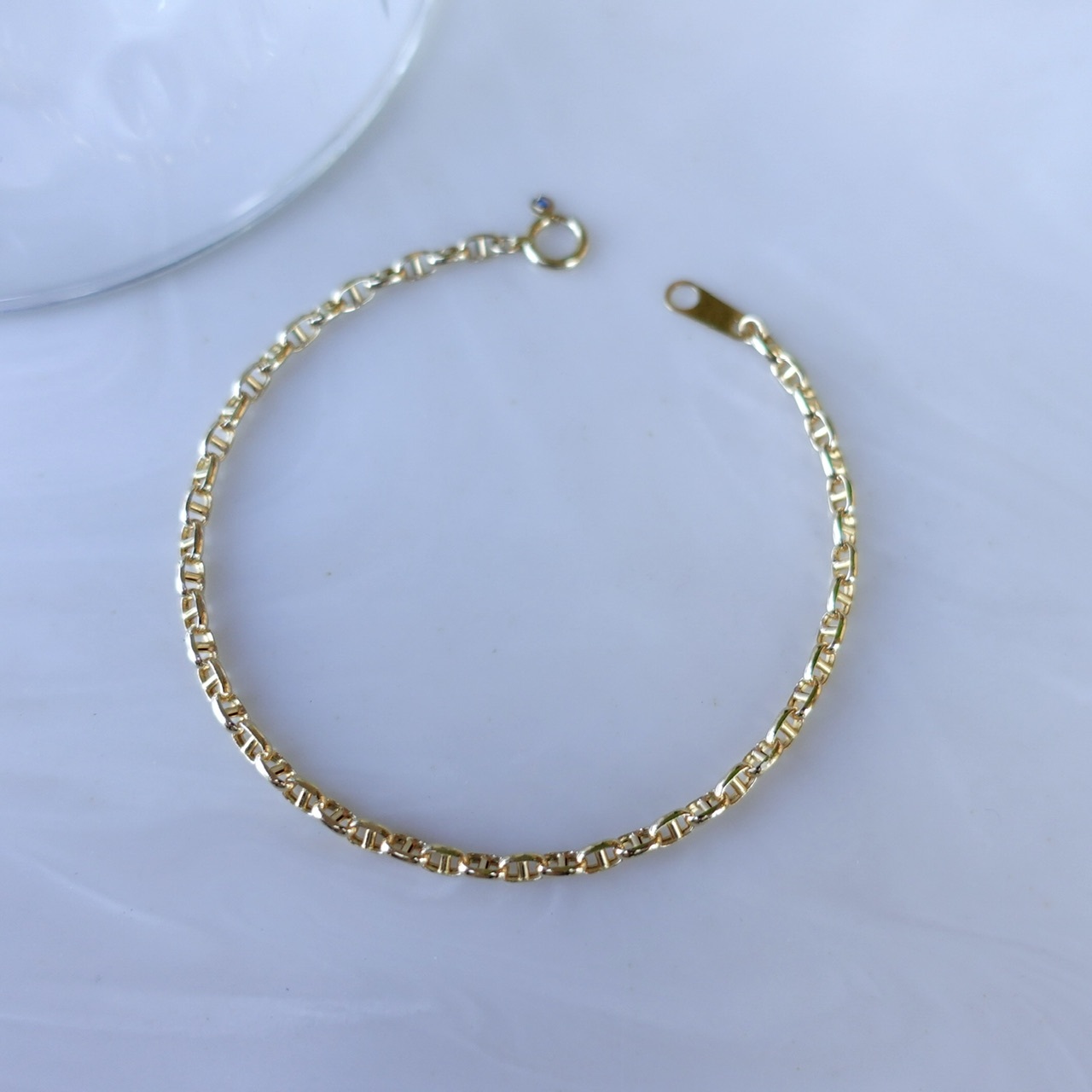 18K黃金日本製意大利硬金工藝手鏈