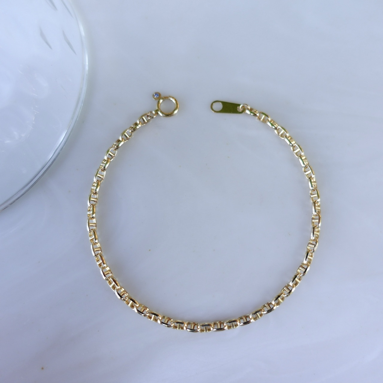 18K黃金日本製意大利硬金工藝手鏈