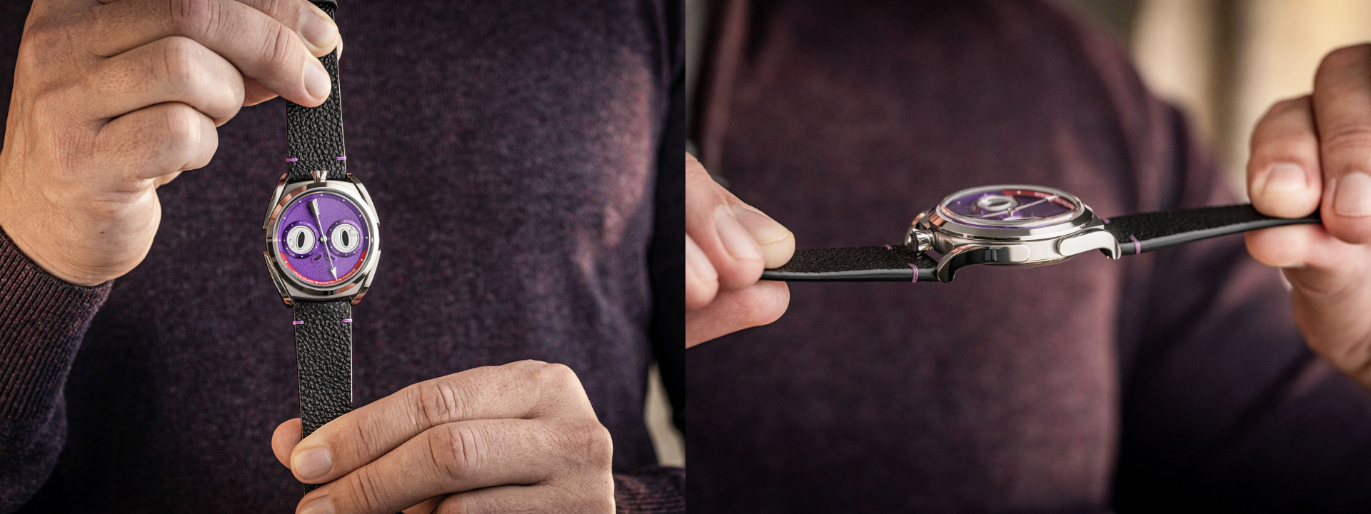 Louis Erard x Konstantin Chaykin 聯名款, Unfrogettable Purple,紫羅蘭,85340AA02.BVA192,青蛙公主,Himeji Kurozan,Urushi 漆藝,斯拉夫傳說