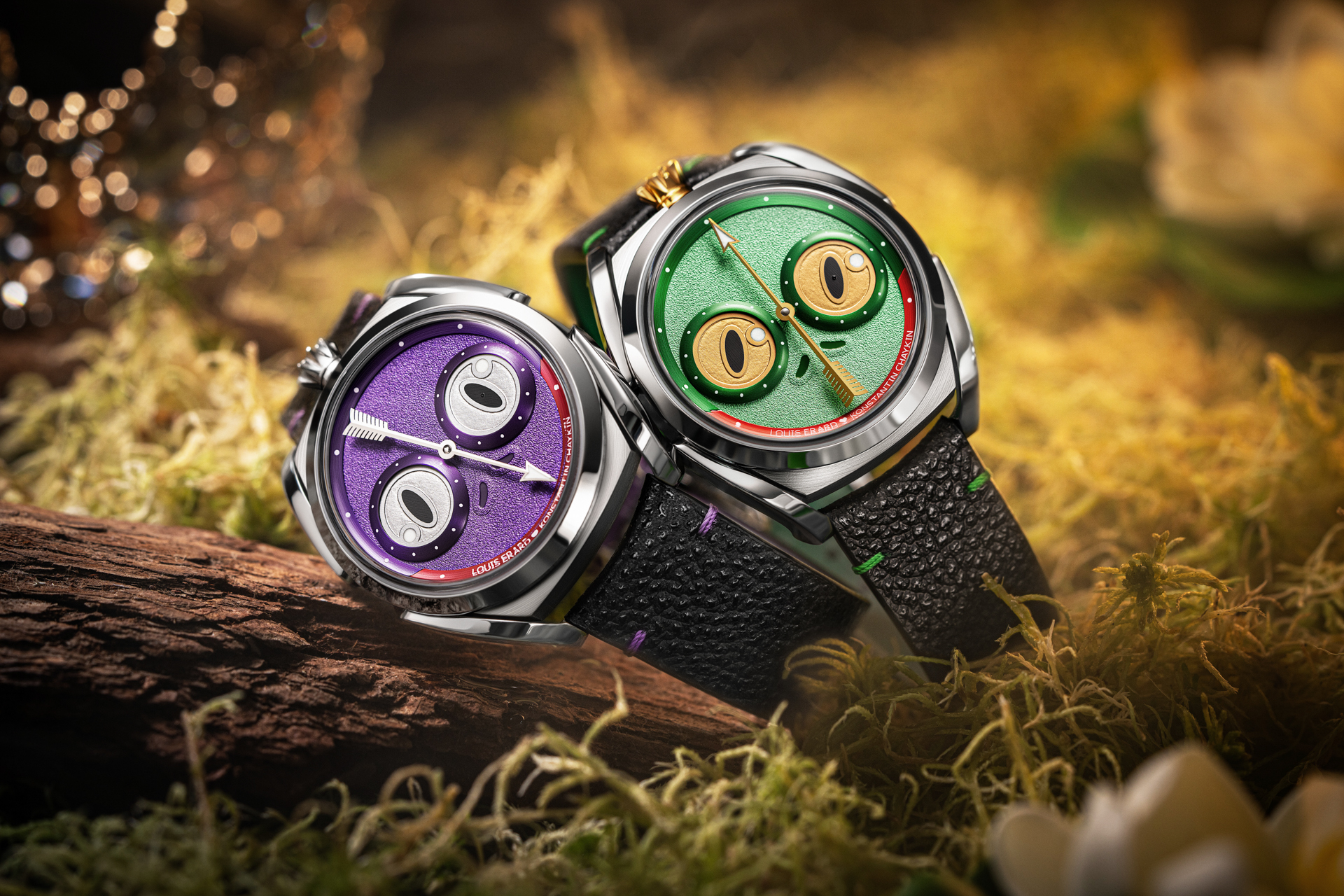 Louis Erard x Konstantin Chaykin 聯名款, Unfrogettable Green,森林綠,85340AA01.BVA191,青蛙公主,Himeji Kurozan,Urushi 漆藝,斯拉夫傳說