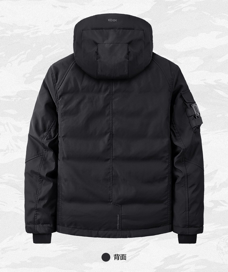 𝙏𝙀𝘾𝙃𝙒𝙀𝘼𝙍 斜拉鍊機能連帽羽絨衝鋒衣