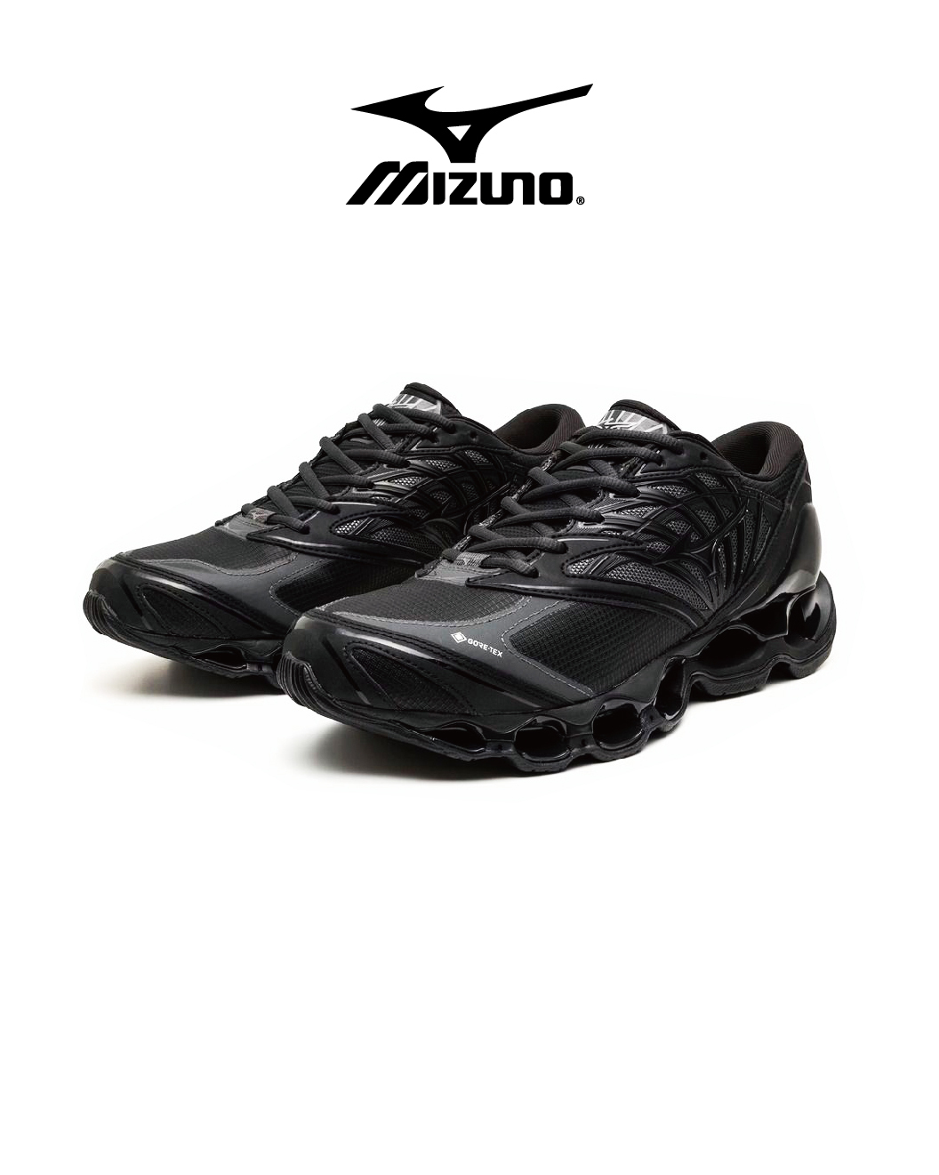 MIZUNO 黑魂 防水鞋王 黑 25 A/W WAVE PROPHECY LS GTX D1GA256001