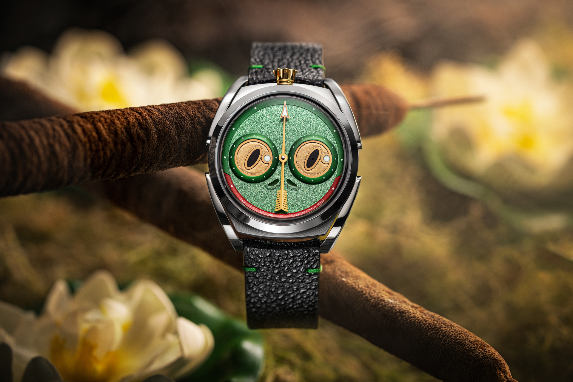 Louis Erard x Konstantin Chaykin 聯名款, Unfrogettable Green,森林綠,85340AA01.BVA191,青蛙公主,Himeji Kurozan,Urushi 漆藝,斯拉夫傳說