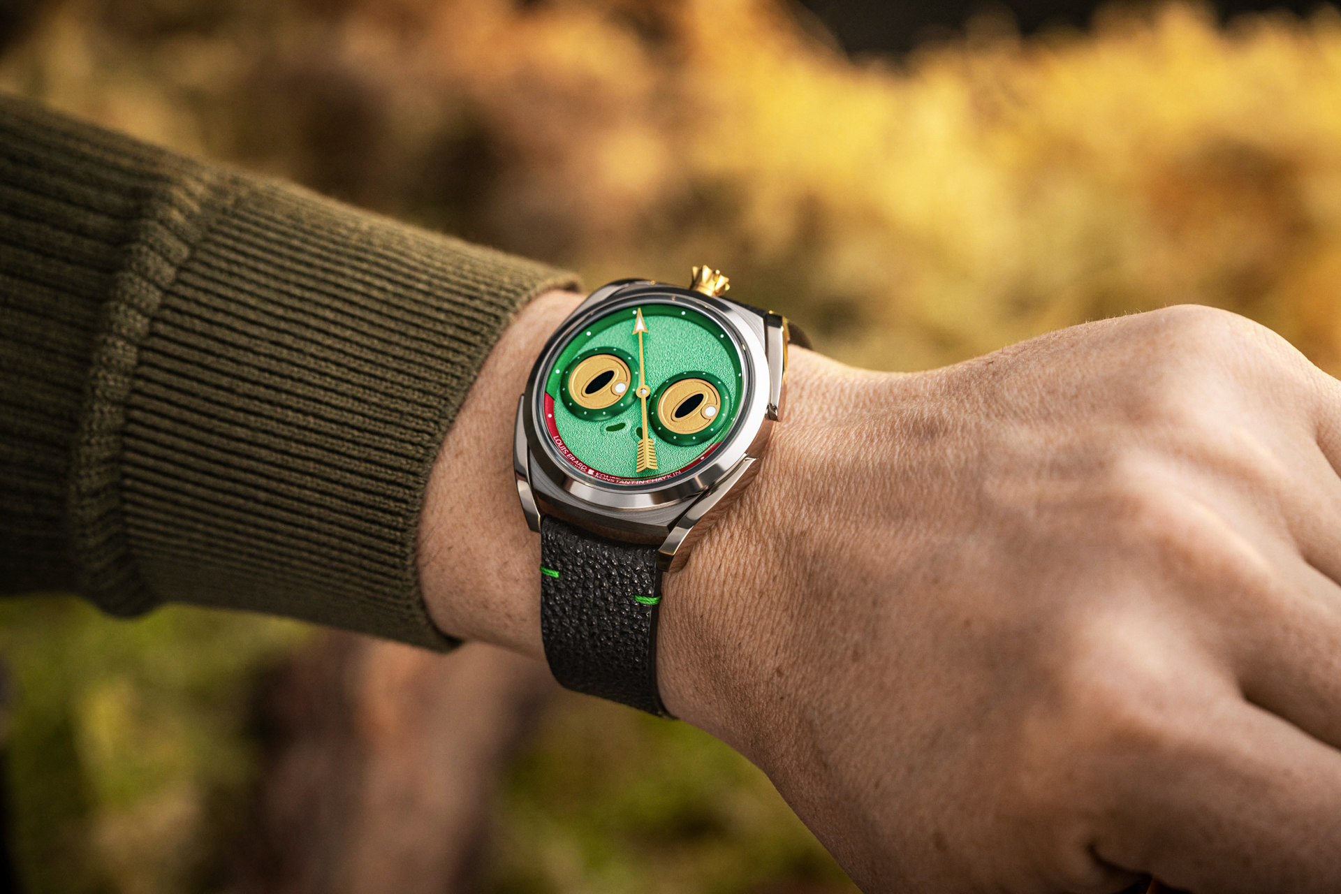 Louis Erard x Konstantin Chaykin 聯名款, Unfrogettable Green,森林綠,85340AA01.BVA191,青蛙公主,Himeji Kurozan,Urushi 漆藝,斯拉夫傳說