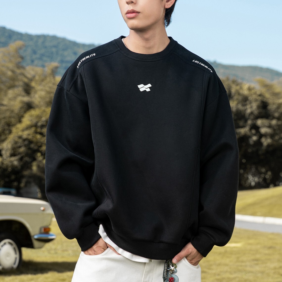 重磅闊型圓領大學T MW8002