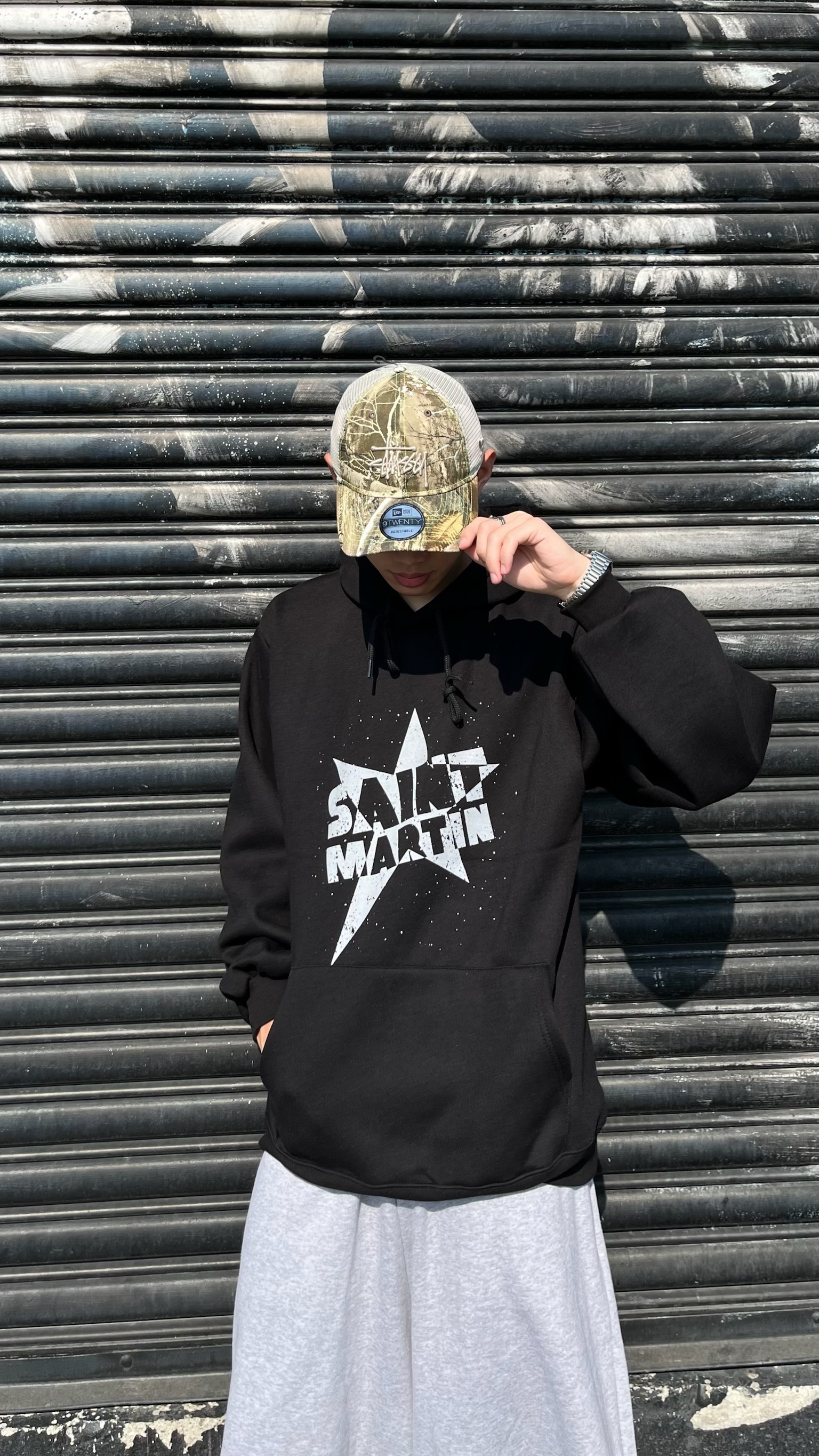 正韓 星爆塗鴉帽Tee (2colors)