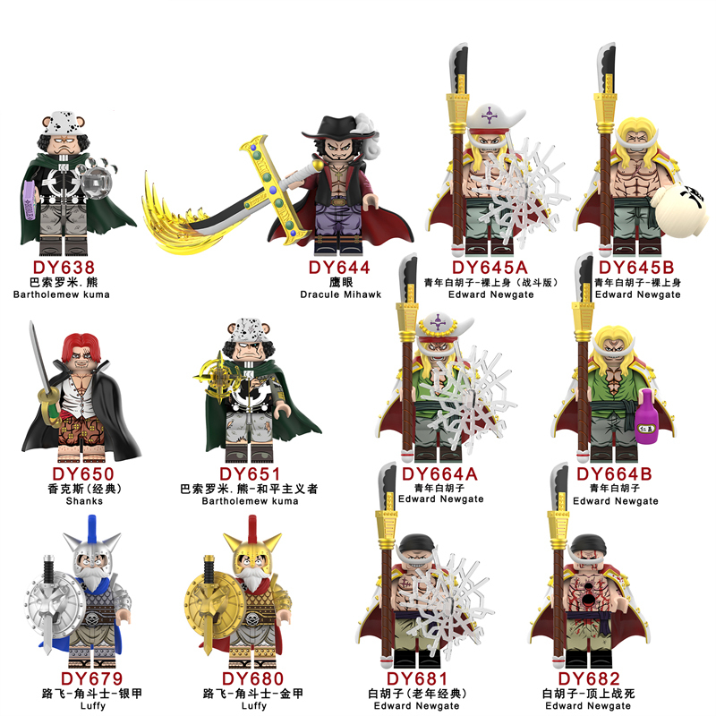 One Piece Custom Minifigures Minifigs Set Fit Lego DY638-DY682