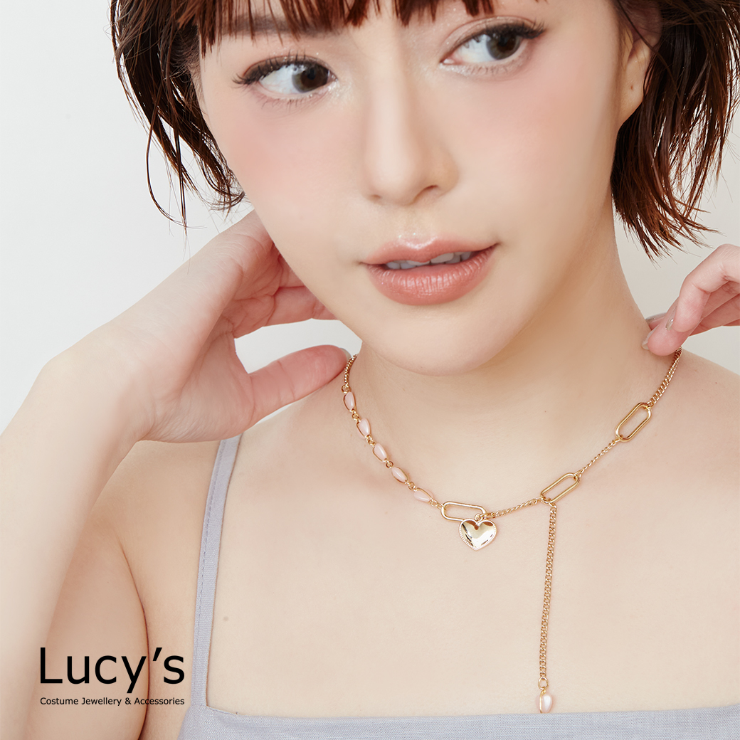 粉紅愛戀 T扣項鍊 (125381)