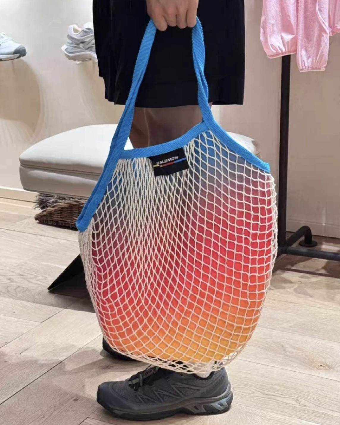 【現貨】SALOMON 漸層漁網帆布袋 SALHC2501