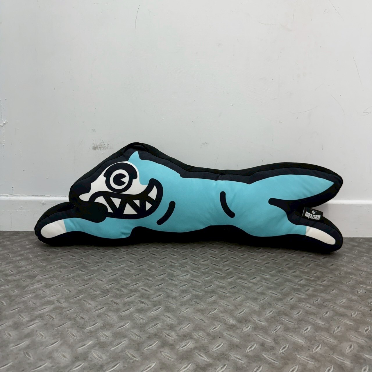 BBC Ice Cream Running Dog Teal Plush Pillow TEAL