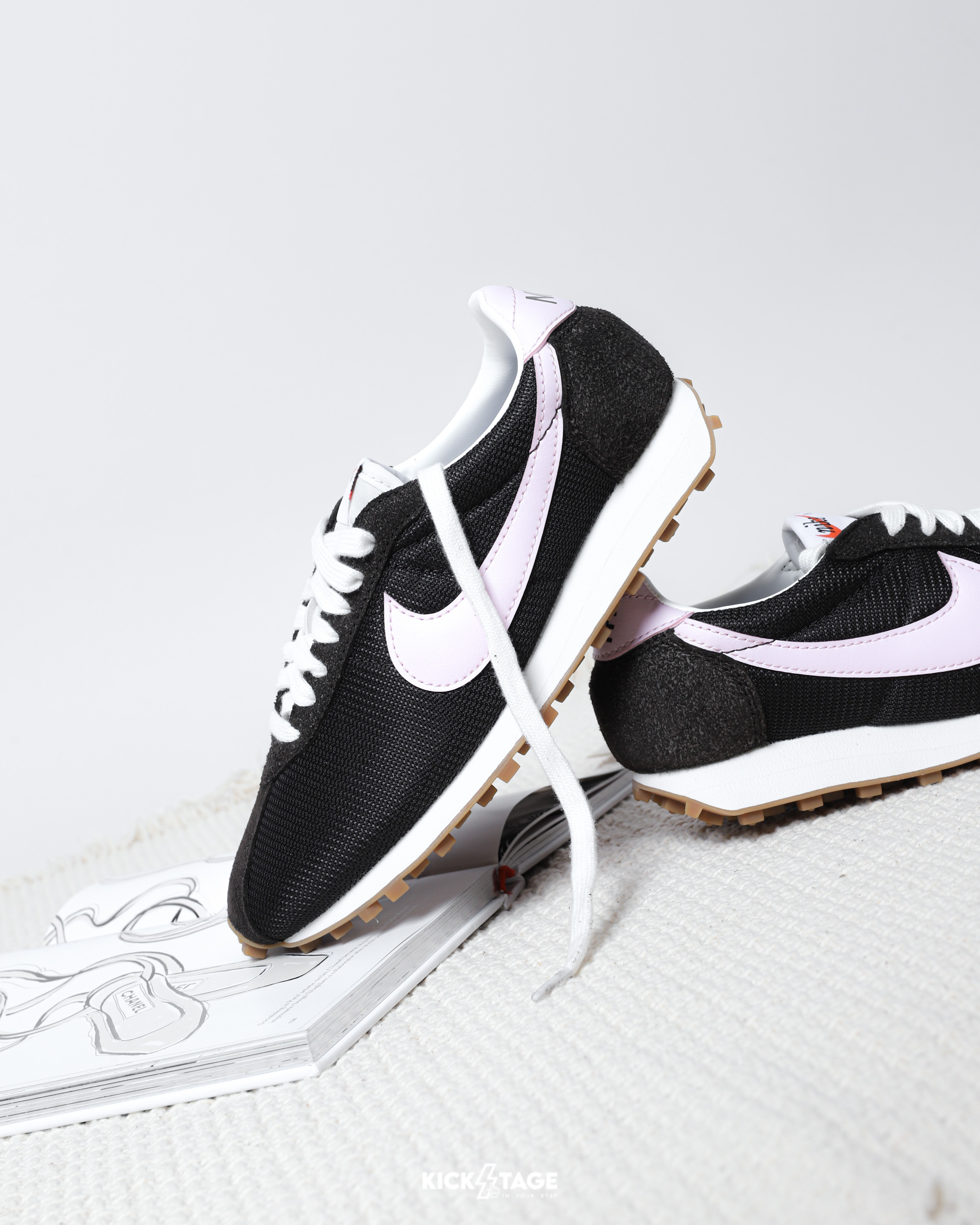 女鞋 NIKE W LD-1000 棕粉色 鬆餅格紋 復古 麂皮 膠底 休閒 運動鞋【HF3227-200】