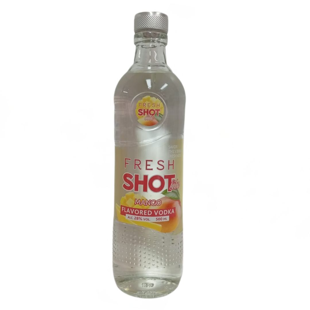 Fresh Shot Lite Mango Flavored Vodka 500mL